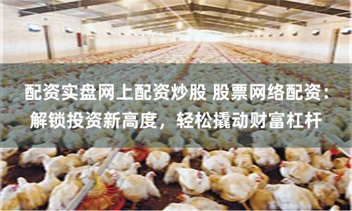 配资实盘网上配资炒股 股票网络配资：解锁投资新高度，轻松撬动财富杠杆